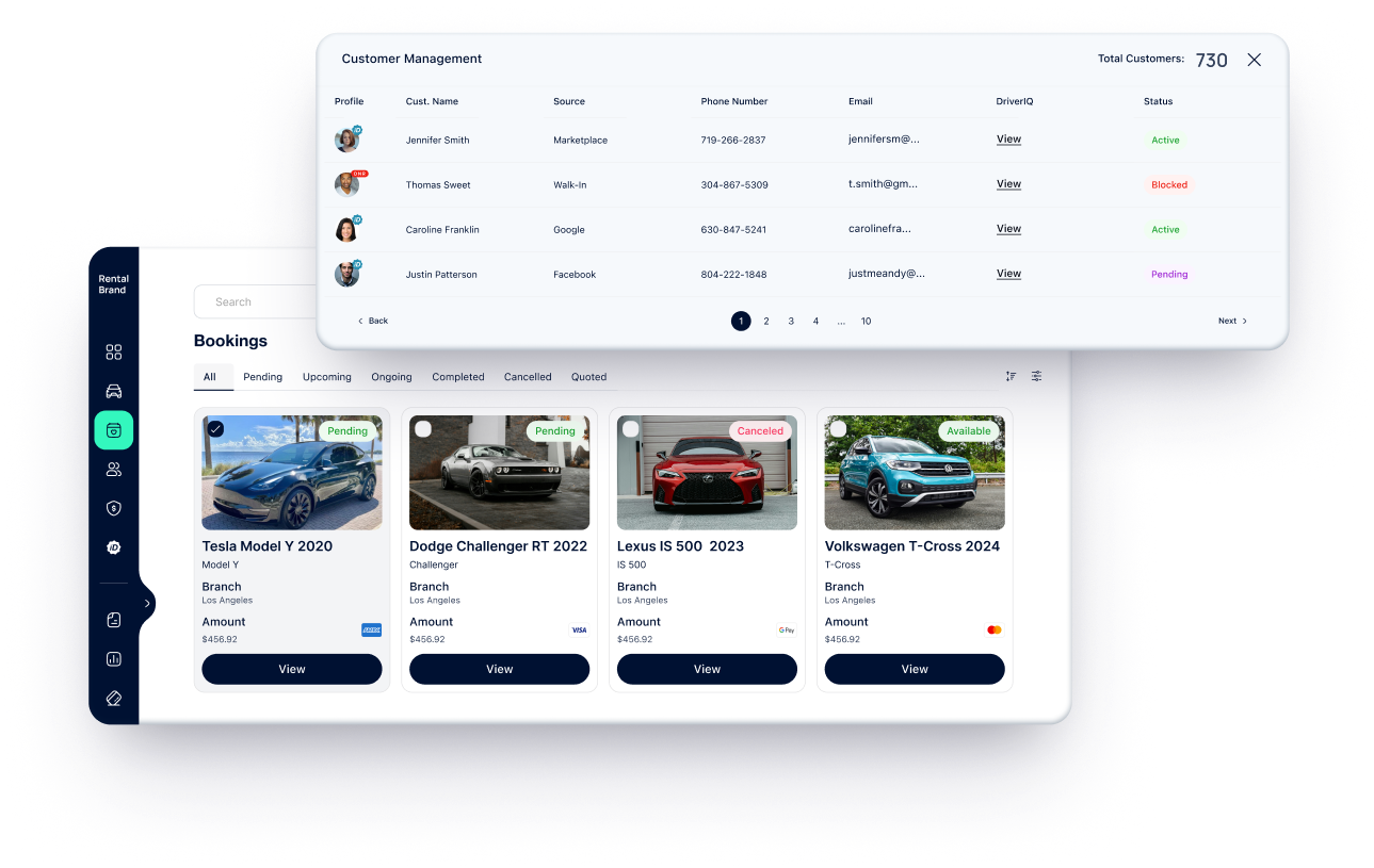 Car Service Rcc Platform Car Rental Platform, Insurance & Back Office, All In One Place